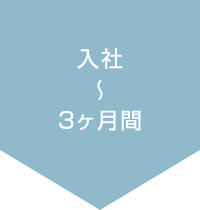 入社~3ヶ月間
